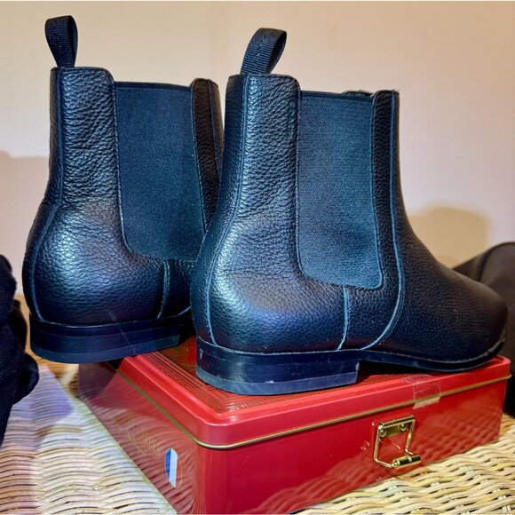 Coach Men’s Graham Chelsea Boot (Solid Black, Leather, US Size 10D) - Picture 2 of 4